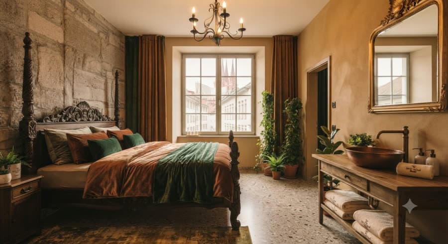 Ergänztes Schlafzimmer, für das kein Foto vorlag